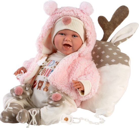 Llorens Mimi Soft Body Baby Doll with Sound and Pacifier - 42 cm