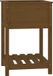 vidaXL Plantenbak met schap 54x54x81 cm grenenhout honingbruin