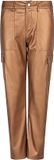 EsQualo Broek Trousers Cargo Vegan Leather F24 11507 750 Brandy Dames Maat - W42