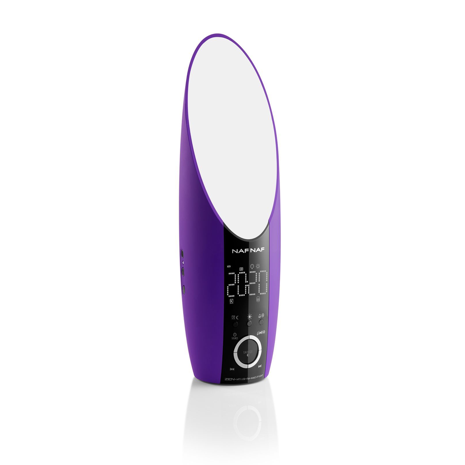 Naf Naf DNI050PUR - Klokradio met Wake-up Light - Zwart/Paars