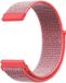 Strap-it Bracelet de montre en nylon 18mm universel - rose/rouge