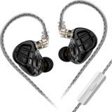 KZ ZAR - In-Ear Monitors - IEM - 1 Dynamische + 7 Balanced Drivers - Audiofiele Oordoppen - Verwisselbare Kabel - Universele Pasvorm - Zwart