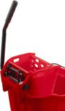 CFS OmniFit Plastic Mop Emmer Met Zijpers Wringer, 35 Quarts, Rood