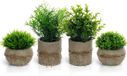 Unyqoos® set de 4 realistische kunstplanten in pot