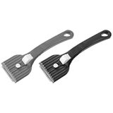 Fackelmann Ovenschraper, ovenreiniger, roestvrijstalen mes met kunststof handvat, 16,5 x 6 x 2 cm, verschillende kleuren, zwart of grijs
