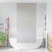 Maison Exclusive - Rideau de douche avec caisse intégrée, dimensions 100x240 cm, largeur du tissu 96 cm