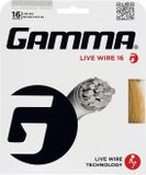 Gamma Live Wire 16 (1.32mm) Tennis String - Naturel