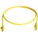 Telegärtner 100008056 RJ45 Câble réseau, câble patch CAT 6 1.0 m jaune ignifuge, avec manchon de protection contre les pliages 1 pc(s)