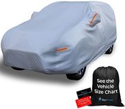 EzyShade 10-laags SUV-autohoes - waterdicht voor alle weersomstandigheden. Zie maattabel voor nauwkeurige pasvorm. Volledige buitenhoes voor auto's, robuust zeildoek, jeep, rav4, CRV, maat S2