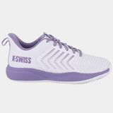 K-Swiss Ultrashot Light Clay Dames Tennisschoen - Wit/Paars - Gravel - Sportschoen - Maat 37.5