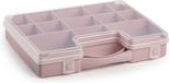 Plasticforte Opbergkoffertje - 13-vaks - oud roze
