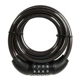 Raymond Kabelslot – diefstalbeveiliging voor fiets, motorfiets, elektrische scooter – hangslot voor fiets/scooter/scooter – kabelslot met 4-cijferige cijfercombinatie – lengte 180 cm