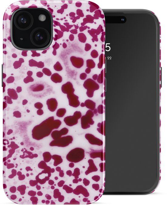 Selencia Hoesje - Geschikt voor Apple iPhone 15 - Backcover - Cosmic Orchid