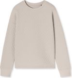 Schiesser Sweatshirt Dames Beige Gestipt Ronde Hals Lange Mouw Katoen/Polyester