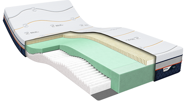 M line Iconic Star 4 Latex matras 100 x 200 x 22 cm - tot 140 kg 200 x 100 cm