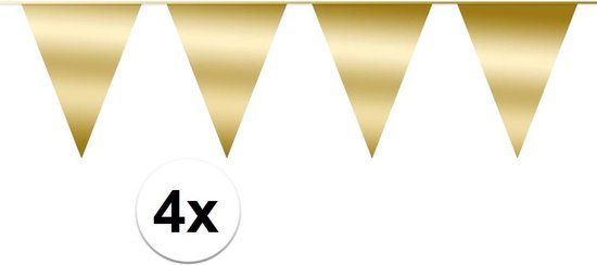 Gouden Vlaggenlijn - 40 Meter - Verjaardag - Binnen & Buiten