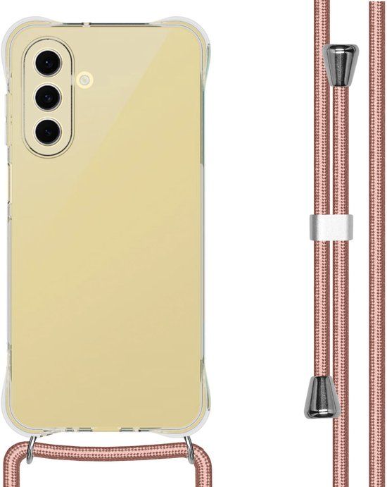 imoshion Hoesje - Geschikt voor Samsung Galaxy A26 - Backcover met koord - Rosé Goud