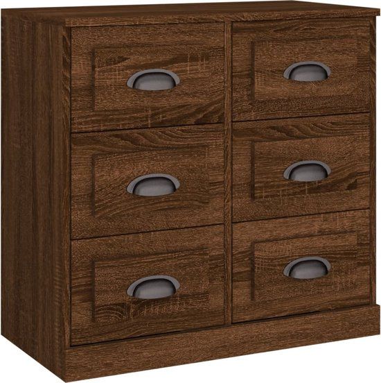 VidaXL Dressoir Bruin Eikenhout 70x35,5x67,5 cm