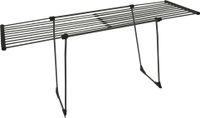 Thats Shopping GmbH BigDean Telescopische beddengoedrek met wielen - zonder storende dwarsbalk - Dark Edition, uittrekbaar tot 20 meter - Vleugelrek, wasdroger