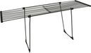 Thats Shopping GmbH BigDean Telescopische beddengoedrek met wielen - zonder storende dwarsbalk - Dark Edition, uittrekbaar tot 20 meter - Vleugelrek, wasdroger