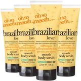 Treaclemoon Brazilian Love Bodyscrub - 4 x 225 ml - Voordeelverpakking