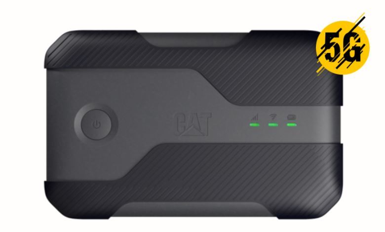 CAT Q10 5G Mobile Router - Black - Rugged Design - Wi-Fi 6