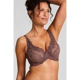 Hunkemöller Dames Lingerie Niet-voorgevormde beugel bh Diva - Bruin - maat E80