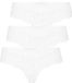 Hunkemöller Lingerie Dames 3-pack Valencia Brasilia - Maat S - Wit