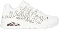 Skechers Uno Golden Heart Dames Sneakers Wit Goud Maat 37