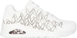 Skechers Uno Golden Heart Dames Sneakers Wit Goud Maat 37