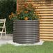 Maison Exclusive - Jardinière de jardin Acier galvanisé 80x80x68 cm Gris