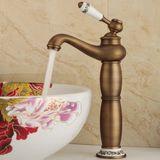 Merkloos Wastafelkraan - Keuken Kraan - Badkamer Kraan - Antiek - Retro - Goudkleurig