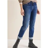 CECIL Straight Leg Jeans Mid Blue Used Wash 31