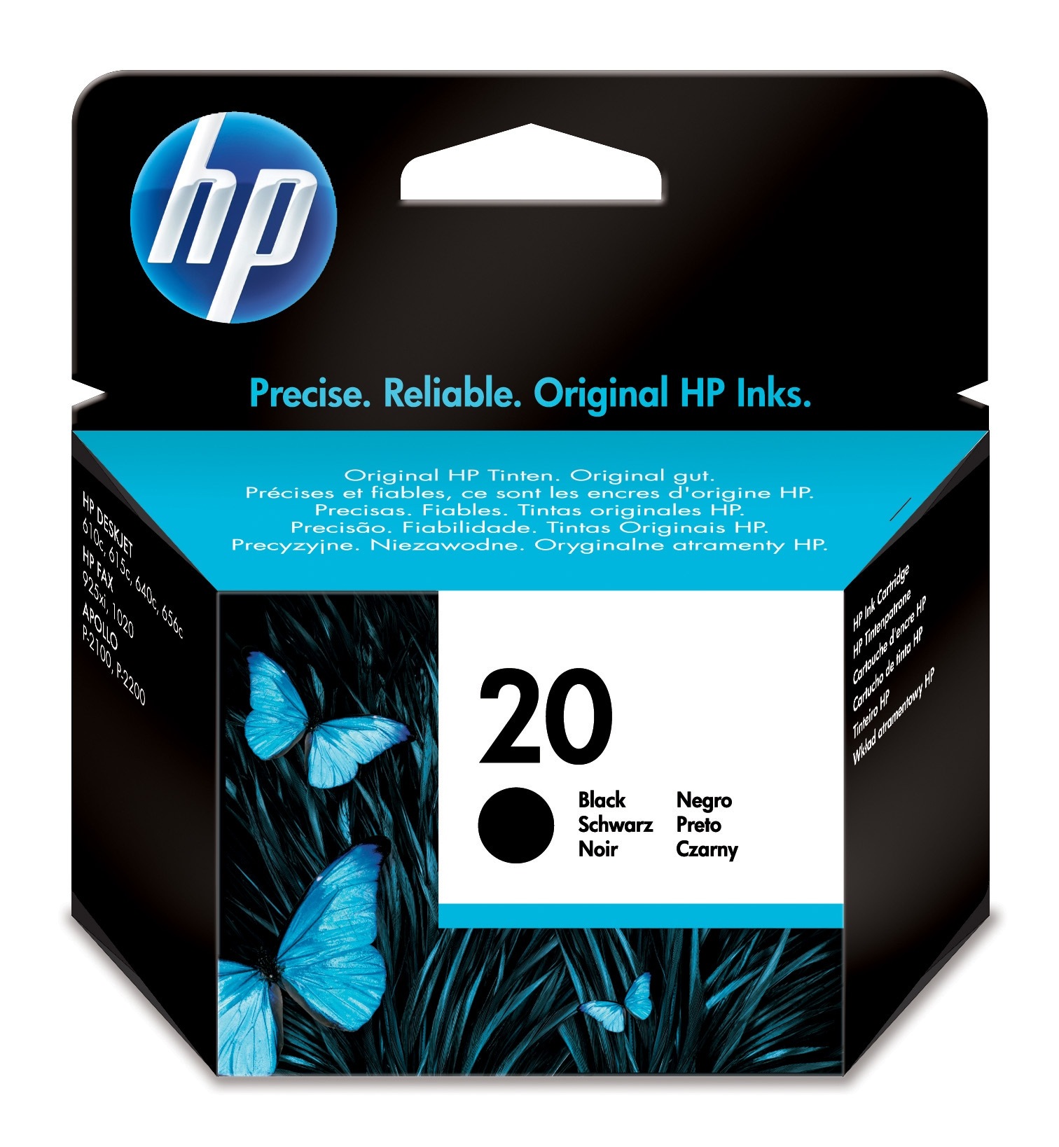 HP 20 single pack / zwart
