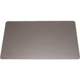 Durable 710310 Bureauonderlegger met geribbelde rand, antislip schuimrubberen onderkant, 65 x 52 cm, grijs