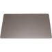 Durable 710310 Bureauonderlegger met geribbelde rand, antislip schuimrubberen onderkant, 65 x 52 cm, grijs