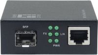 LevelOne GVM-2000 convertisseur de médias réseau 1000 Mbit/s Noir