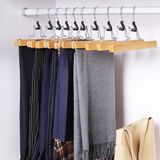 Songmics Set de 12 pantalons - Bois - Naturel Brun