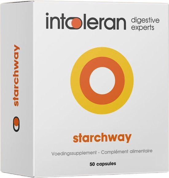 Intoleran Starchway Spijsverteringsenzymen - 50 capsules | Vegan | Low FODMAP