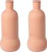 Merkloos Relaxdays Olla - set van 2 - 1 liter - keramiek