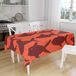 Bonamaison Tafelkleed, Anti-Mold, Sneldrogend, Waterdicht, 100% Polyester Tafellaken, Oranje Bordeaux, 140 x 160 Cm