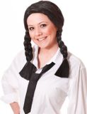 Bristol Novelty Ltd Bristol Novelty Unisex Schoolgirl Wig (Black)