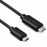 Allteq USB C kabel - USB C naar Micro USB - 2.0 HighSpeed - Zwart - 3 meter