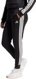 Adidas Broek Dames Essentials 3-Stripes Fleece Slim Zwart-Wit - Maat 2XL