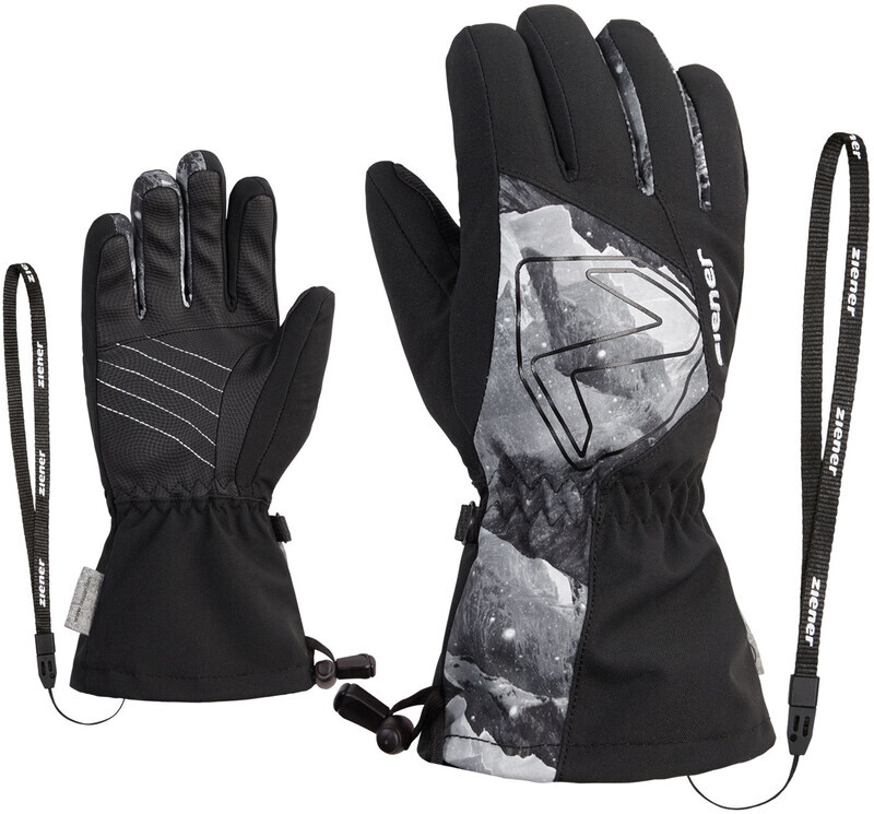 Ziener Ziener Laval AS AW Handschoenen Kinderen, zwart/grijs 2022 3,5 Winterhandschoenen