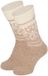 Apollo Wollen huissokken/slofsokken Nordic - dames - beige - maat 35-38