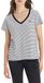 Levi's Perfect V-Neck T-shirt Vrouwen, Annalise Stripe Cloud Dancer, S