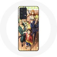 Maniacase Samsung Galaxy A32 5G Hoesje One Piece Luffy Poster Crews Manga Anime
