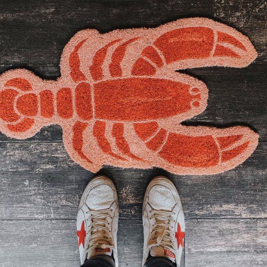 Fisura - Deurmat Kreeft - 70 x 40 cm - Rood