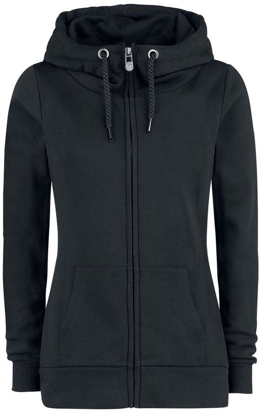 Black Premium by EMP Zwart sweatshirt jack - Dames - 3XL